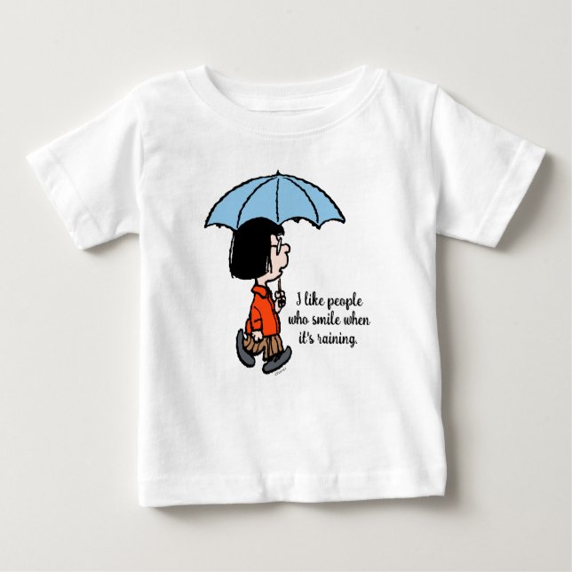 Camiseta De Bebé Cacahuetes | Marcie Under the Umbrella (Anverso)