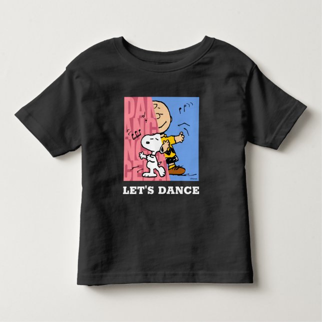 Camiseta De Bebé Cacahuetes | Media danza Snoopy y Charlie Brown (Anverso)