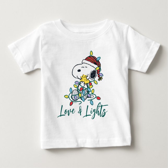Camiseta De Bebé Cacahuetes | Navidades Amor y Luces (Anverso)