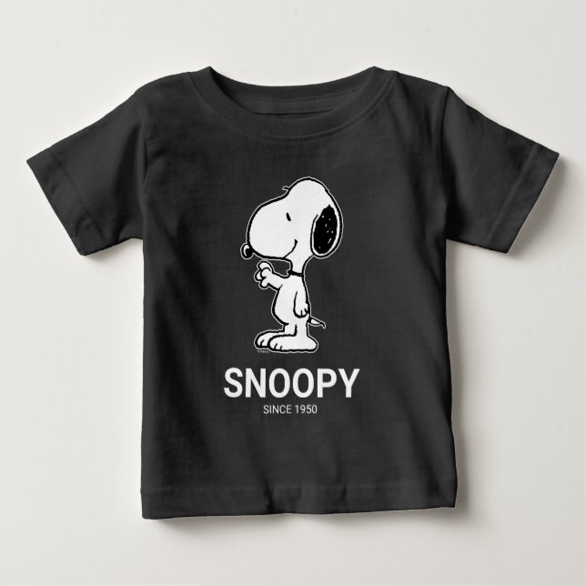 Camiseta De Bebé Cacahuetes | Ondas de Snoopy (Anverso)