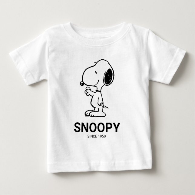 Camiseta De Bebé Cacahuetes | Ondas de Snoopy (Anverso)