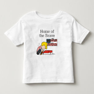 Camiseta De Bebé Cacahuetes Patriótico Schroeder y su piano
