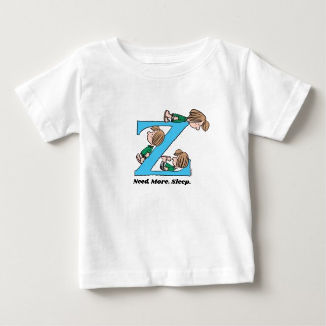 Camiseta De Bebé Cacahuetes | Patty Sleepy Z (Anverso)