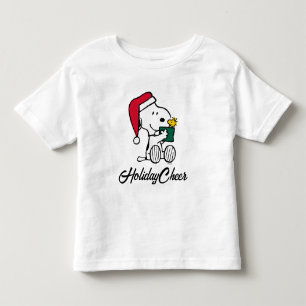 Camiseta De Bebé Cacahuetes   Regalo Snoopy Santa & Woodstock