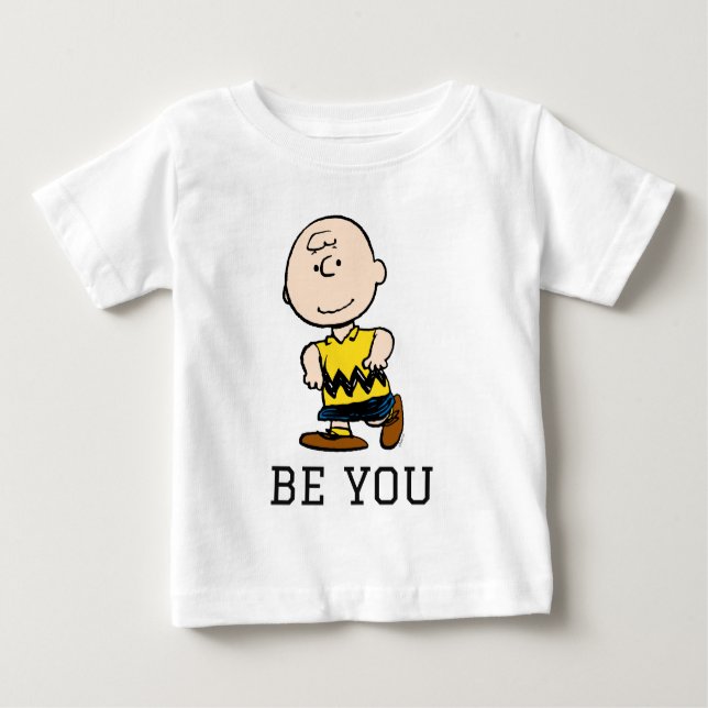 Camiseta De Bebé Cacahuetes | Retrato de Charlie Brown (Anverso)