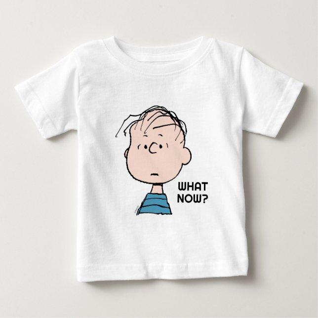 Camiseta De Bebé Cacahuetes | Retrato de Linus (Anverso)