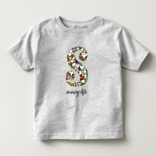Camiseta De Bebé Cacahuetes   S es para Snoopy