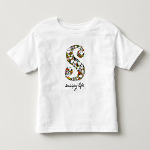Camiseta De Bebé Cacahuetes   S es para Snoopy