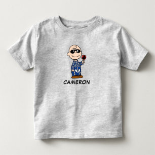 Camiseta De Bebé Cacahuetes   Skeleton Charlie Brown