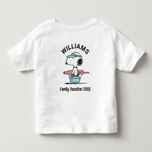 Camiseta De Bebé Cacahuetes   Snoopy Beach Walk Family Vacaciones