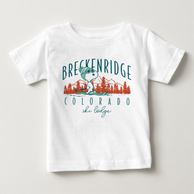Camiseta De Bebé Cacahuetes | Snoopy Breckenridge Colorado (Anverso)