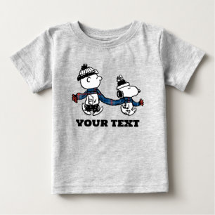 Camiseta De Bebé Cacahuetes Snoopy & Charlie Brown Winter Scarf