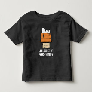 Camiseta De Bebé Cacahuetes   Snoopy Despertará Por Candy