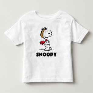 Camiseta De Bebé Cacahuetes   Snoopy El Hielo Volador