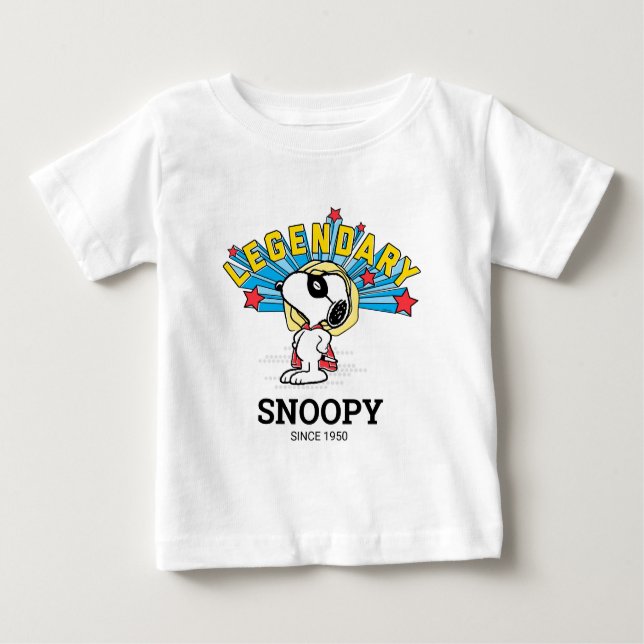 Camiseta De Bebé Cacahuetes | Snoopy es legendario (Anverso)