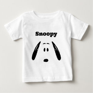 Camiseta De Bebé Cacahuetes   Snoopy Face