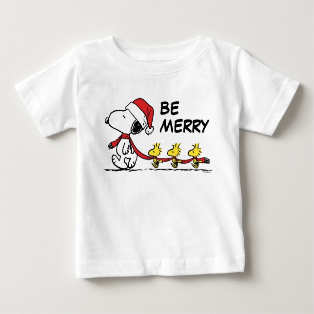 Camiseta De Bebé Cacahuetes | Snoopy & Friends Winter Scarf (Anverso)