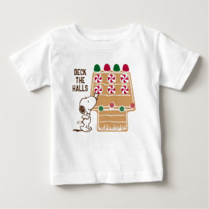 Camiseta De Bebé Cacahuetes Snoopy Gingerbread House