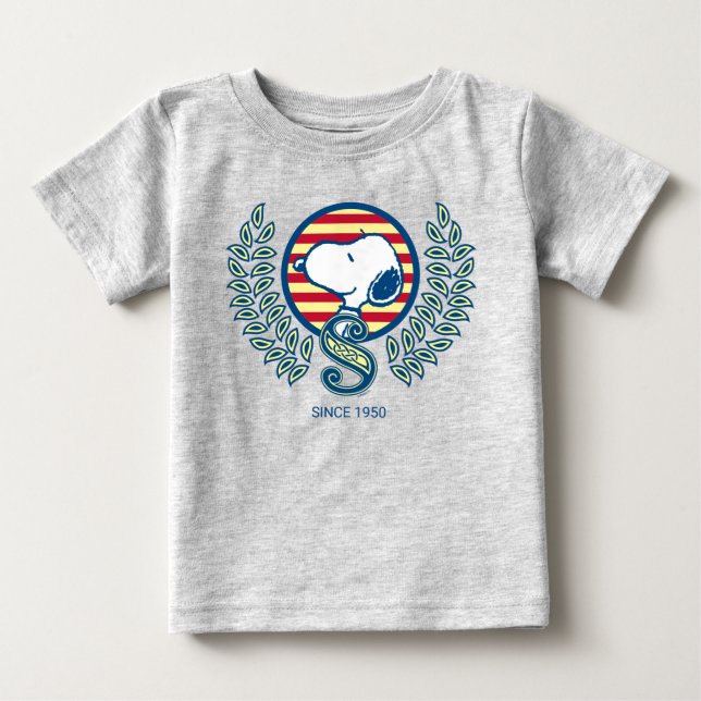 Camiseta De Bebé Cacahuetes | Snoopy Heraldry (Anverso)