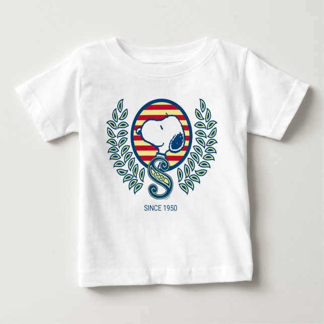 Camiseta De Bebé Cacahuetes | Snoopy Heraldry (Anverso)