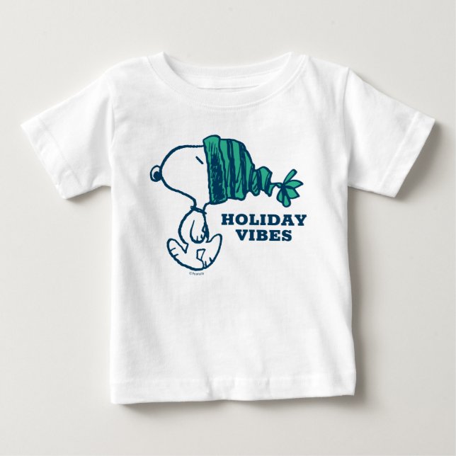 Camiseta De Bebé Cacahuetes | Snoopy Holiday Happiness Heart (Anverso)