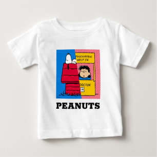 Camiseta De Bebé Cacahuetes Snoopy & Lucy Half & Half