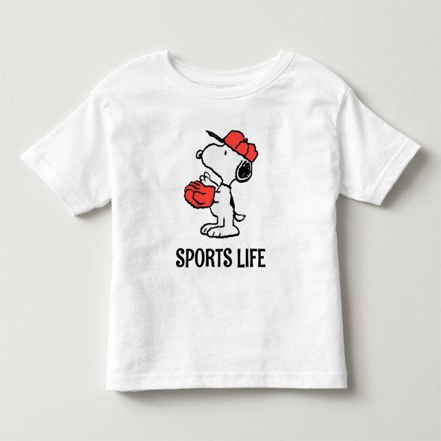 Camiseta De Bebé Cacahuetes | Snoopy Making the Catch (Anverso)
