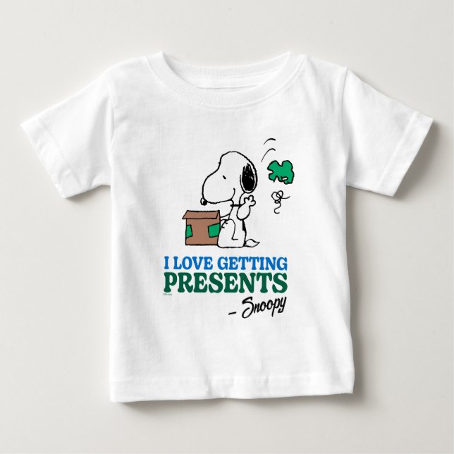 Camiseta De Bebé Cacahuetes | Snoopy Me Encanta Obtener Presencias (Anverso)