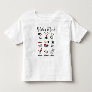Camiseta De Bebé Cacahuetes   Snoopy Navidades Holiday Moods