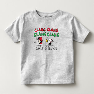Camiseta De Bebé Cacahuetes   Snoopy Santa Claus y Lucy