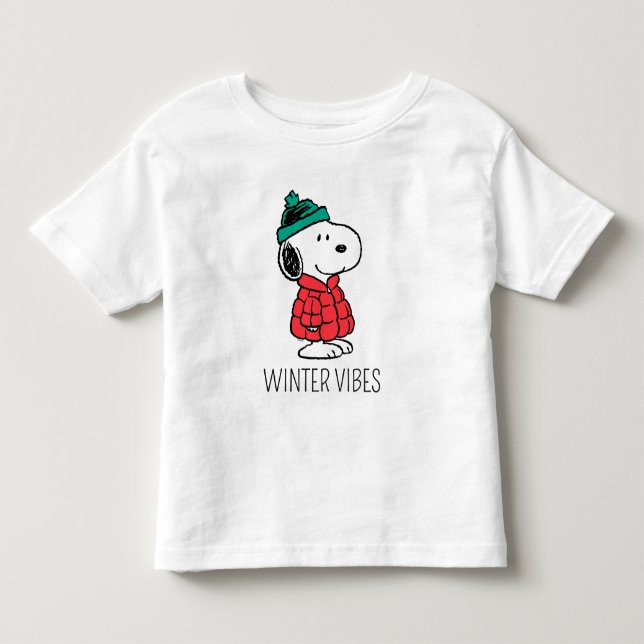 Camiseta De Bebé Cacahuetes | Snoopy Winter Coat & Gorra (Anverso)