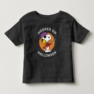Camiseta De Bebé Cacahuetes   Snoopy & Woodstock enganchado en Hall