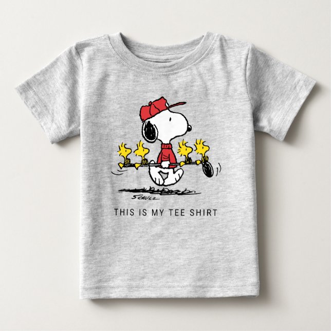 Camiseta De Bebé Cacahuetes | Snoopy, Woodstock & Friends Golf (Anverso)