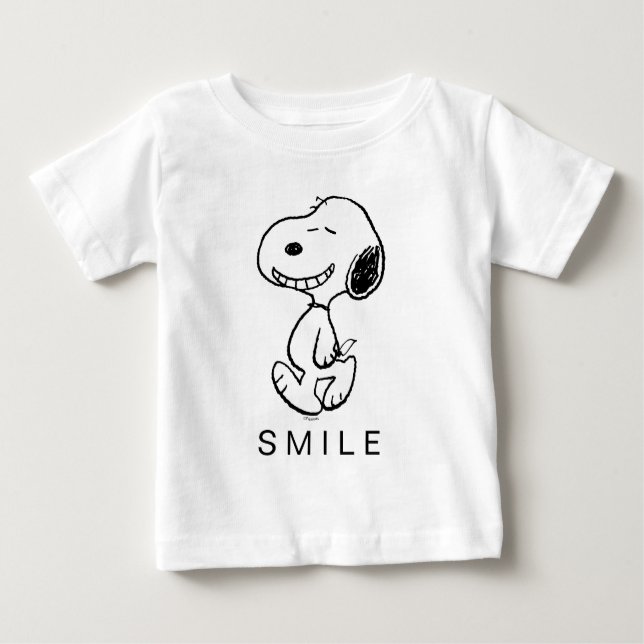 Camiseta De Bebé Cacahuetes | Sonrisa Super Snoopy (Anverso)