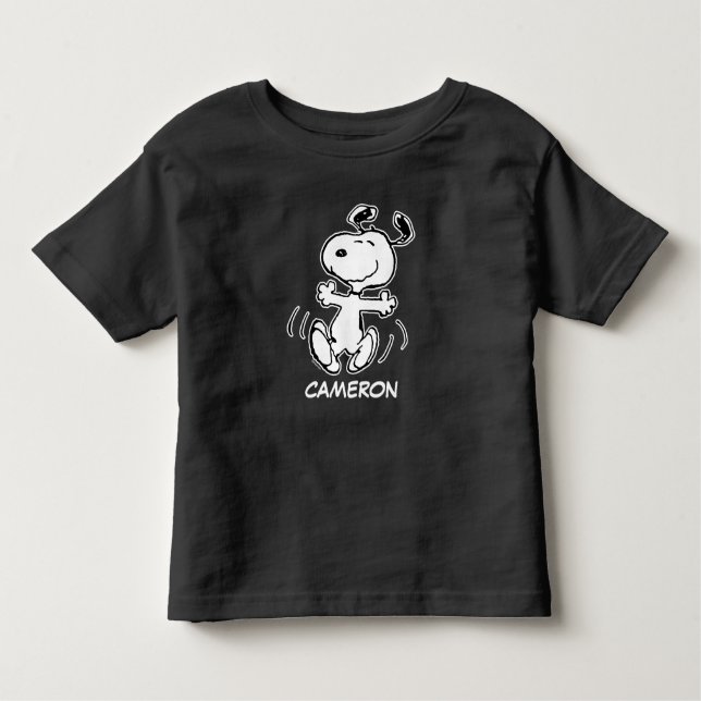 Camiseta De Bebé Cacahuetes | Un baile feliz Snoopy (Anverso)