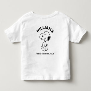 Camiseta De Bebé Cacahuetes   Vacaciones familiares de Snoopy