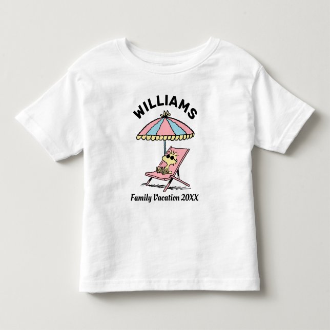 Camiseta De Bebé Cacahuetes | Vacaciones familiares de Woodstock Be (Anverso)