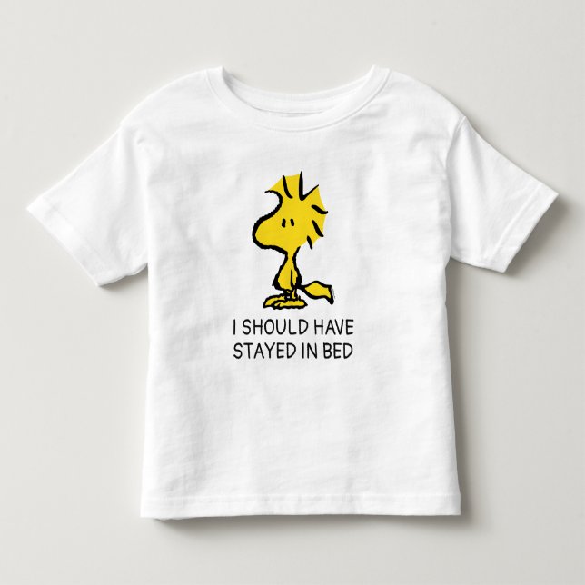 Camiseta De Bebé Cacahuetes | Woodstock, amigo de Snoopy (Anverso)