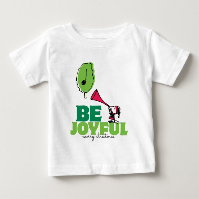 Camiseta De Bebé Cacahuetes | Woodstock Be Joyful (Anverso)