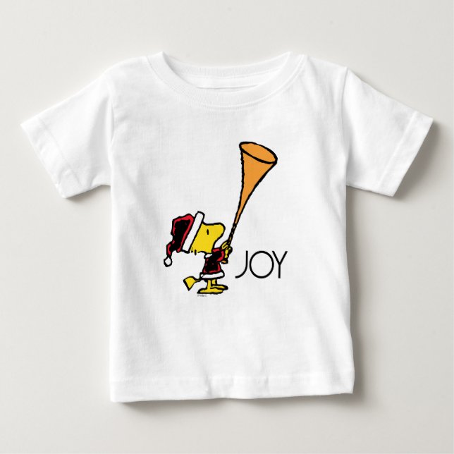 Camiseta De Bebé Cacahuetes | Woodstock Santa Claus (Anverso)