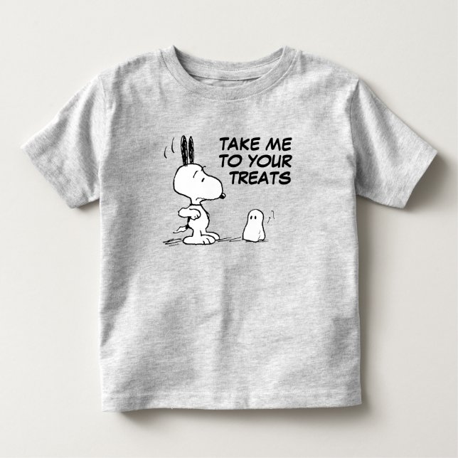 Camiseta De Bebé Cacahuetes | Woodstock Scares Snoopy (Anverso)