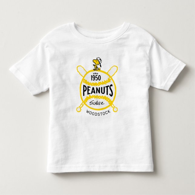 Camiseta De Bebé Cacahuetes | WoodstockPeanuts Baseball Desde 1950 (Anverso)