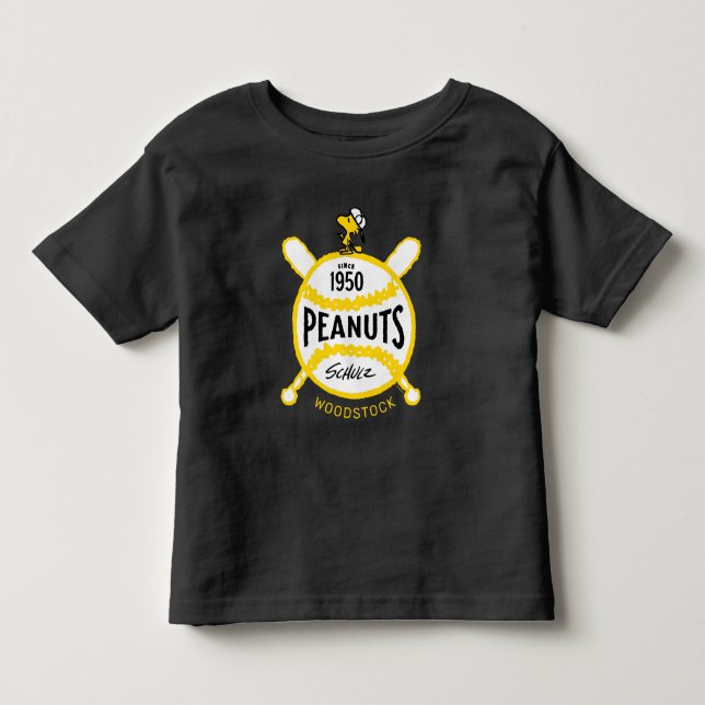 Camiseta De Bebé Cacahuetes | WoodstockPeanuts Baseball Desde 1950 (Anverso)