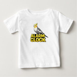 Camiseta De Bebé Cacatúa Reloj de Alarma