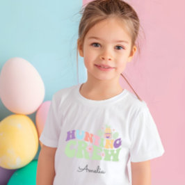 Camiseta De Bebé Cacería de huevos de pascua de la tripulación de c