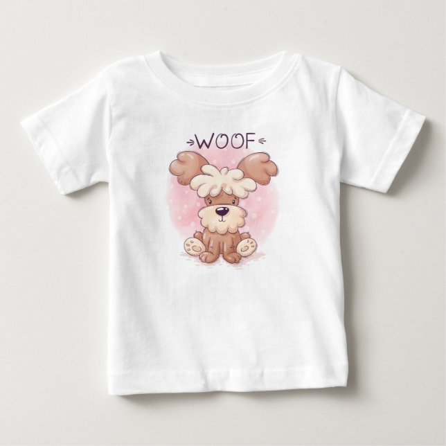 Camiseta De Bebé Cachorro Adorable (Anverso)