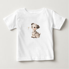 Camiseta de bebé cachorro – Bebés manchados y raya