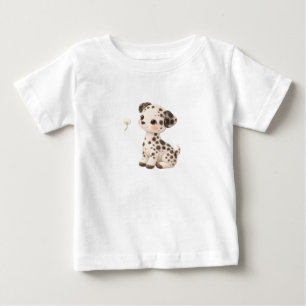 Camiseta de bebé cachorro – Bebés manchados y raya