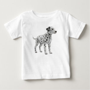 Camiseta De Bebé Cachorro dálmata adorable de pie aislado
