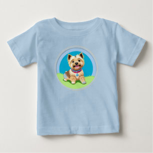Camiseta De Bebé Cachorro de dibujos animados adorable
